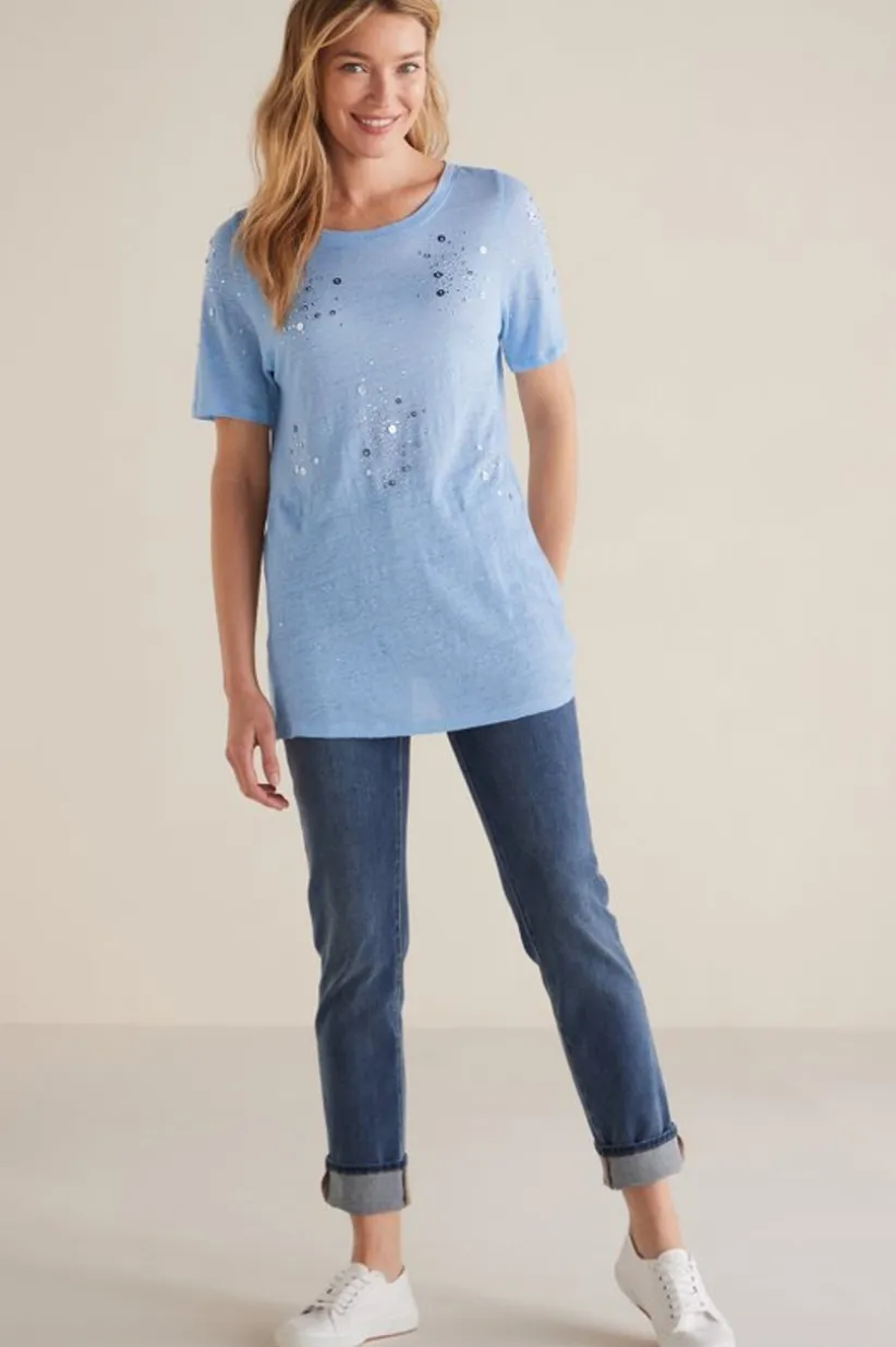 Astra Linen Tee<Soft Surroundings Discount