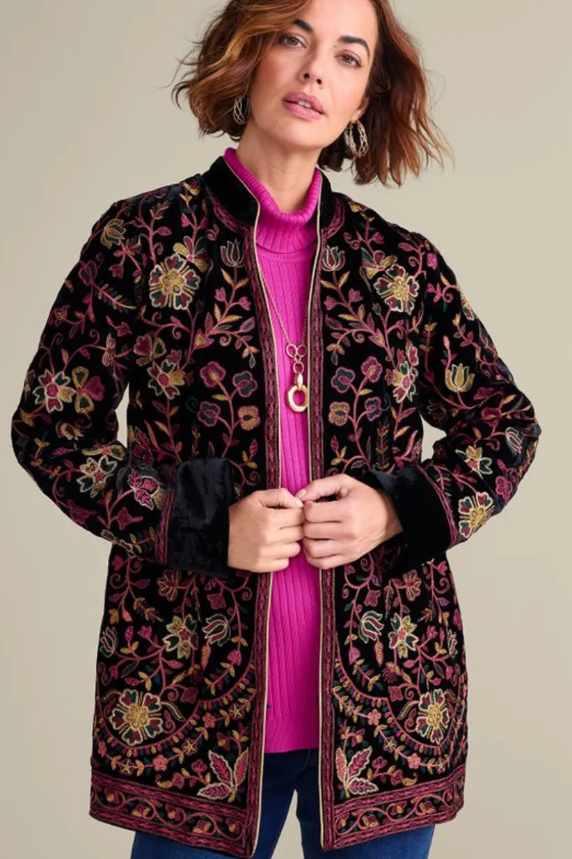 Astrid Velvet Jacket<Soft Surroundings Fashion