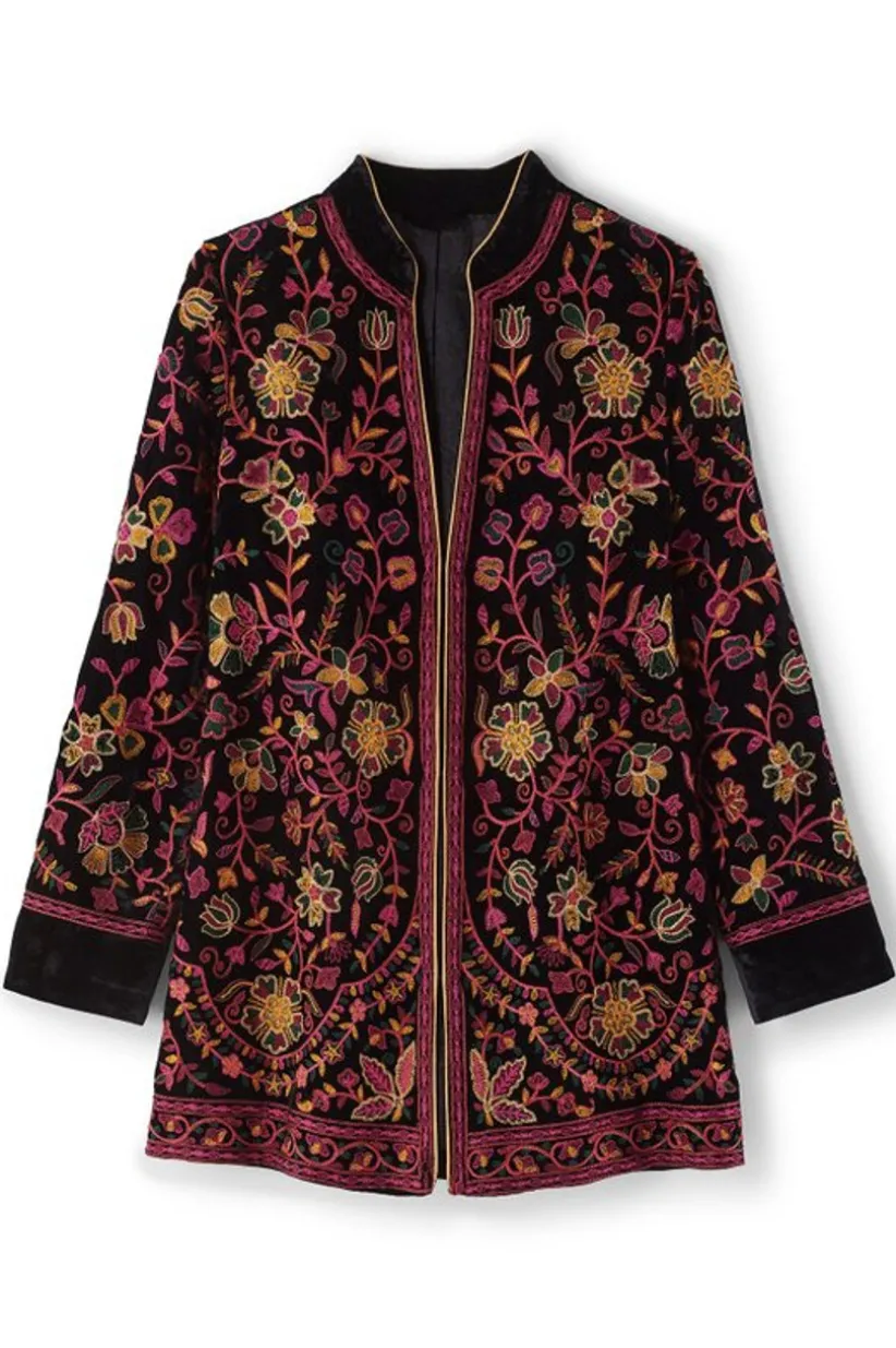 Astrid Velvet Jacket<Soft Surroundings Fashion