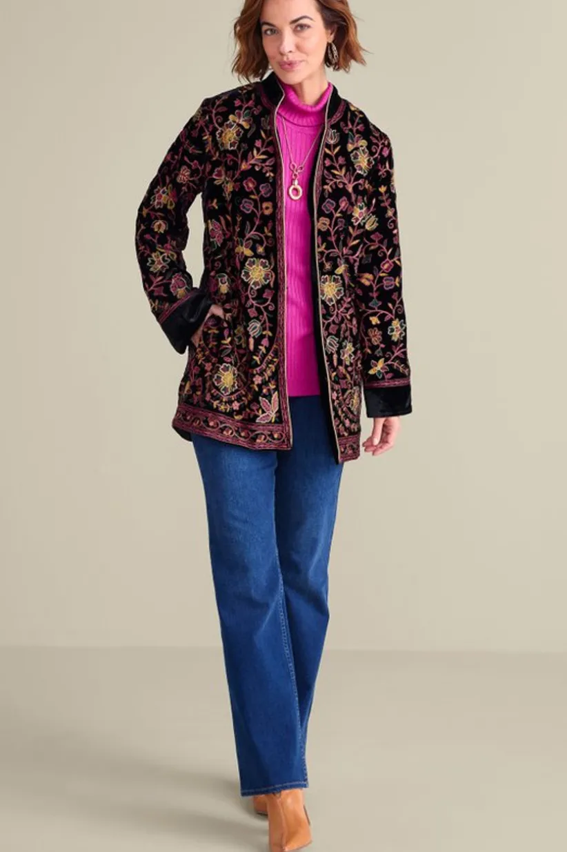 Astrid Velvet Jacket<Soft Surroundings Fashion