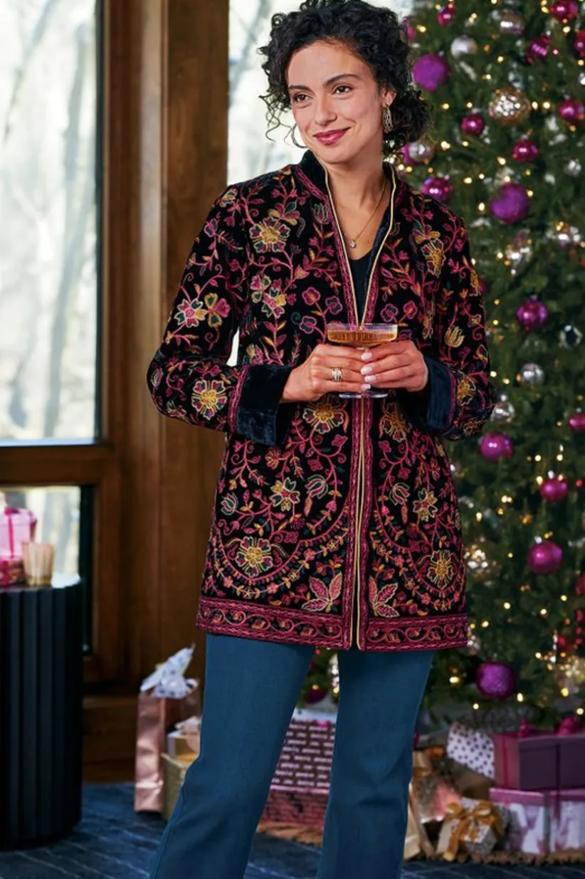 Astrid Velvet Jacket<Soft Surroundings Fashion