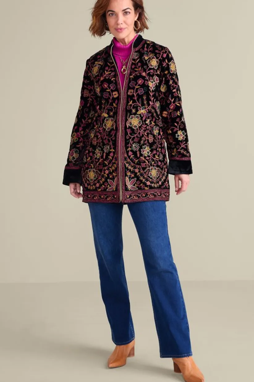 Astrid Velvet Jacket<Soft Surroundings Fashion