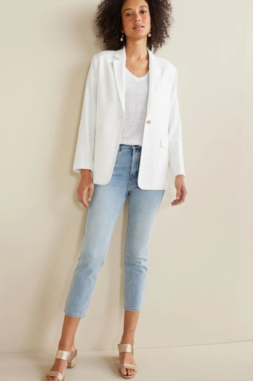 Aubrey Linen Slub Tee<Soft Surroundings Discount