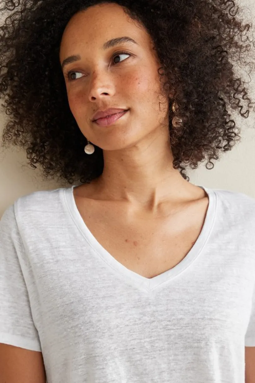 Aubrey Linen Slub Tee<Soft Surroundings Discount