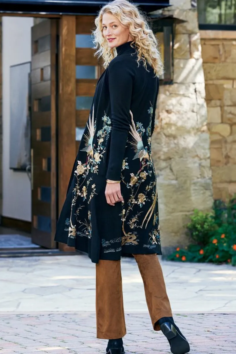 Ava Embroidered Cardigan<Soft Surroundings Best