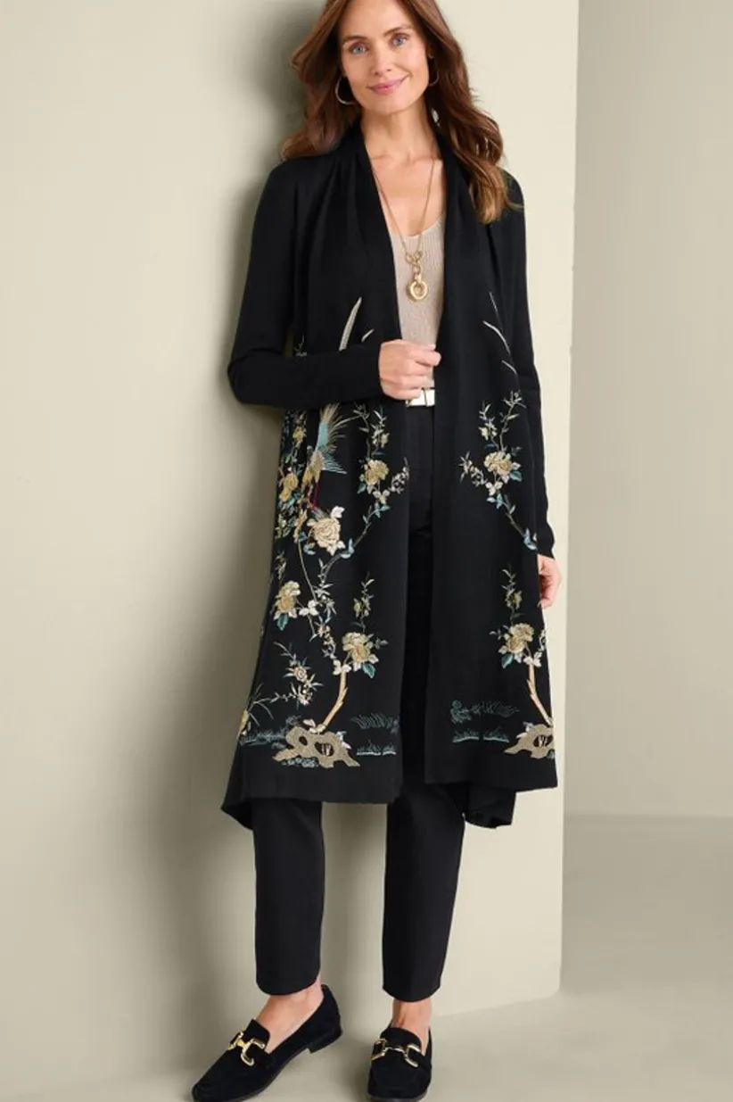 Ava Embroidered Cardigan<Soft Surroundings Best