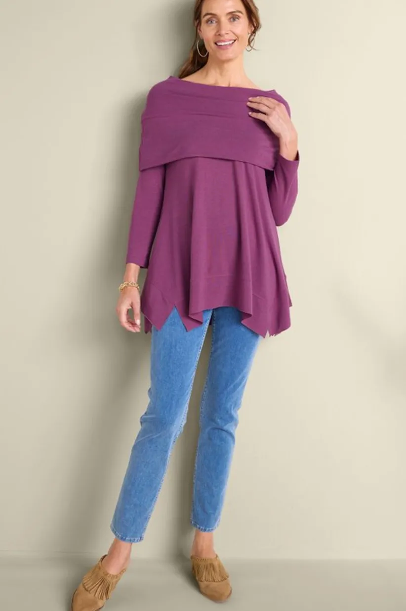 B'call Knit Tunic<Soft Surroundings Hot
