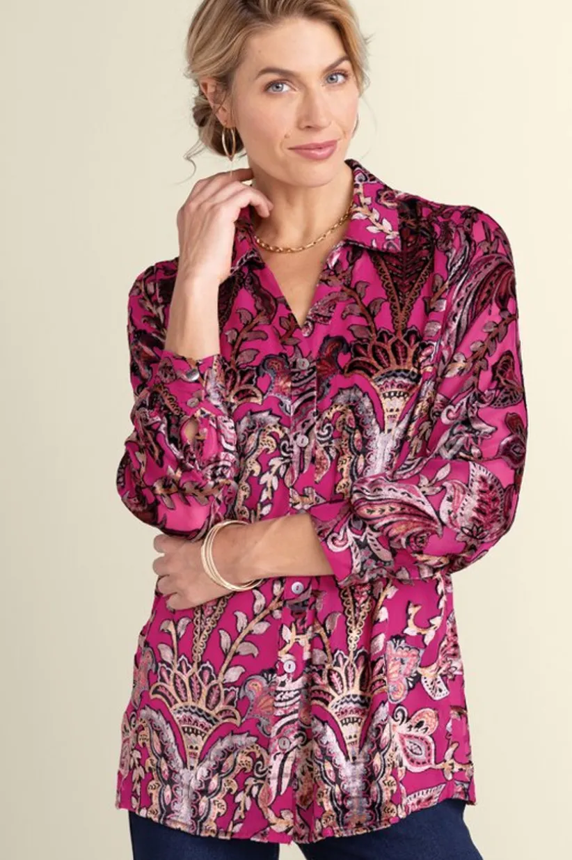 Bellarosa Velvet Tunic<Soft Surroundings Sale