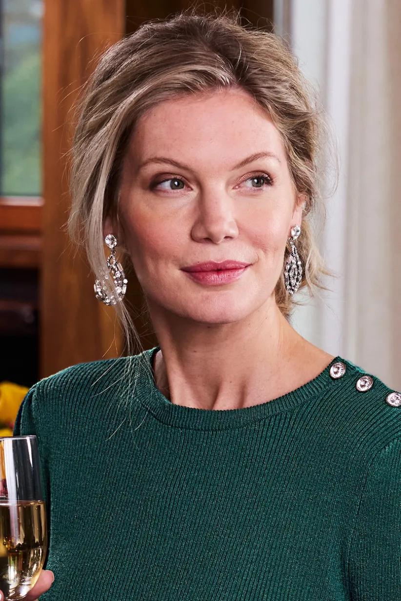 Belle Crystal Earrings<Soft Surroundings Hot