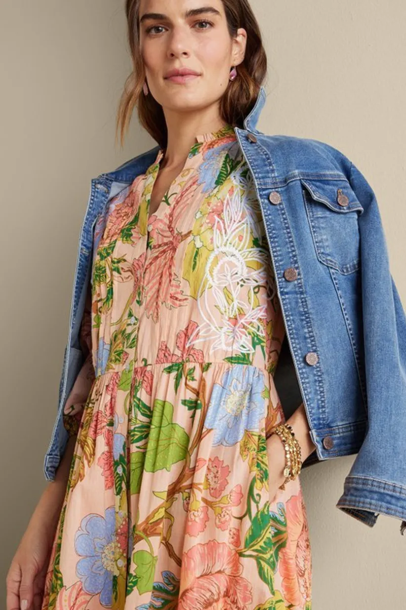 Bellicia Embroidered Midi Dress<Soft Surroundings Clearance