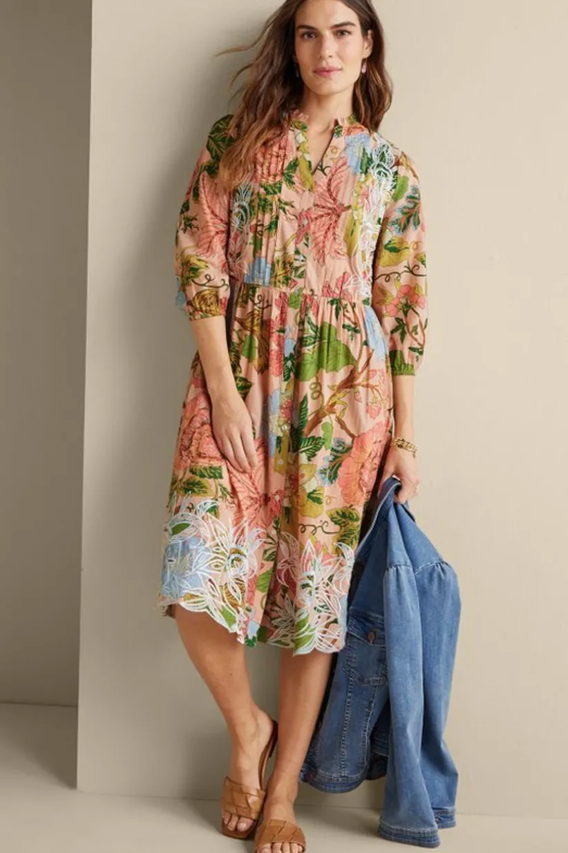 Bellicia Embroidered Midi Dress<Soft Surroundings Clearance