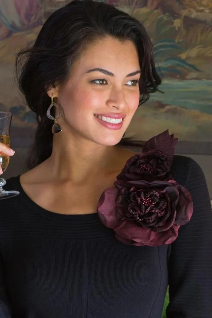 Bordeaux Blooms Pin<Soft Surroundings Best