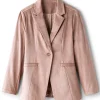 Breck Faux Suede Blazer<Soft Surroundings Fashion