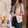 Breck Faux Suede Blazer<Soft Surroundings Fashion