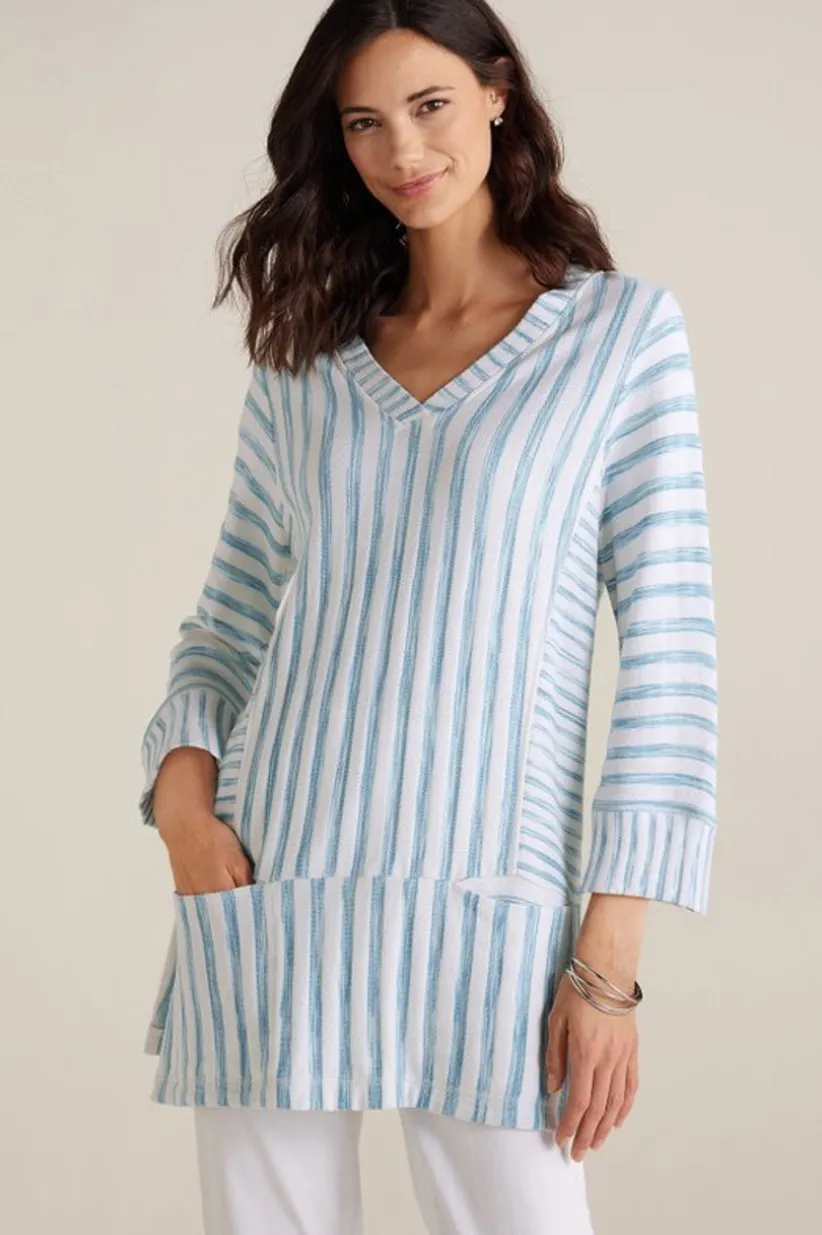 Briza Stripe Tunic<Soft Surroundings Fashion