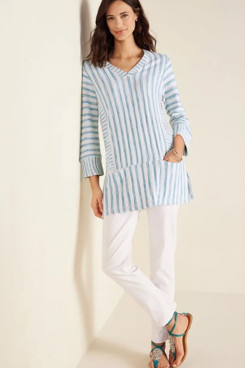 Briza Stripe Tunic<Soft Surroundings Fashion