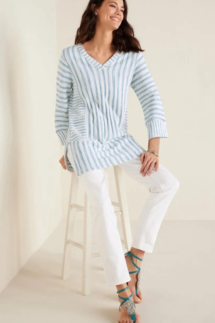Briza Stripe Tunic<Soft Surroundings Fashion