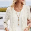 Calistoga Pointelle Cardigan<Soft Surroundings Sale