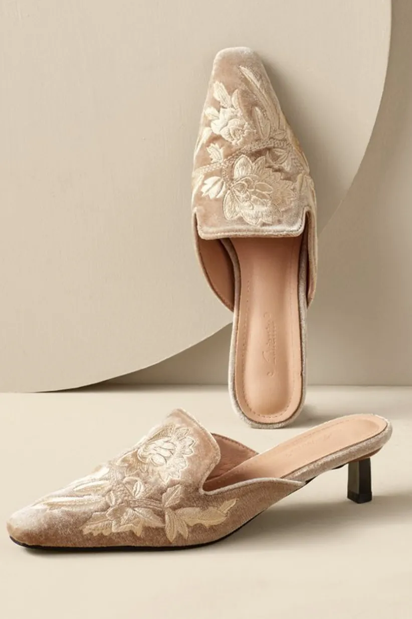 Carolina Embroidered Mule<Soft Surroundings Clearance