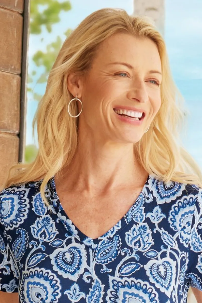 Cassini Hoop Earring<Soft Surroundings Hot