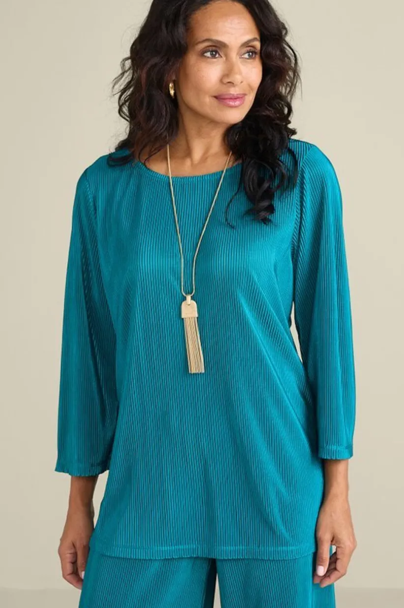 Cella Plisse Tunic<Soft Surroundings Hot