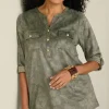Charine Faux Suede Tunic<Soft Surroundings Fashion
