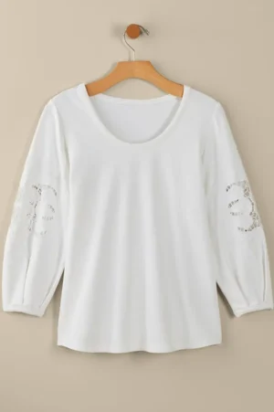 Charmaine Embroidered French Terry Top<Soft Surroundings New
