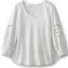 Charmaine Embroidered French Terry Top<Soft Surroundings New