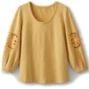 Charmaine Embroidered French Terry Top<Soft Surroundings New