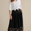 Cindi Embroidered Maxi Skirt<Soft Surroundings New