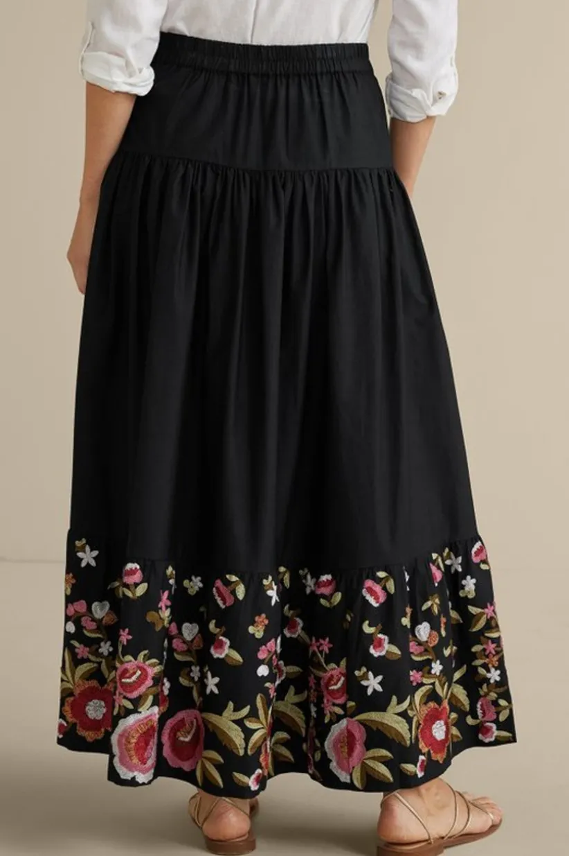 Cindi Embroidered Maxi Skirt<Soft Surroundings New