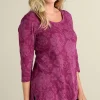 Clarette Jacquard 3/4 Sleeve Tunic<Soft Surroundings Discount