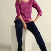 Clarette Jacquard 3/4 Sleeve Tunic<Soft Surroundings Discount