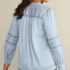 Connie Lace Trim Crepe Top<Soft Surroundings Best