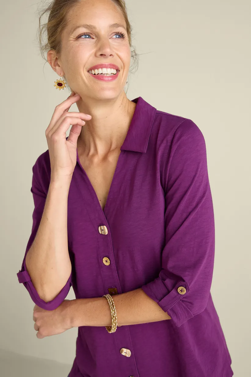 Danielle 3/4 Sleeve Tunic<Soft Surroundings Hot