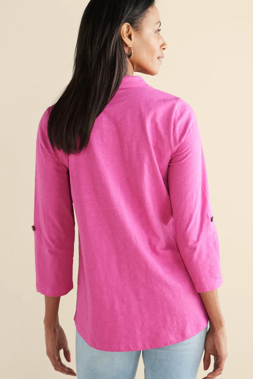 Danielle 3/4 Sleeve Tunic<Soft Surroundings Hot