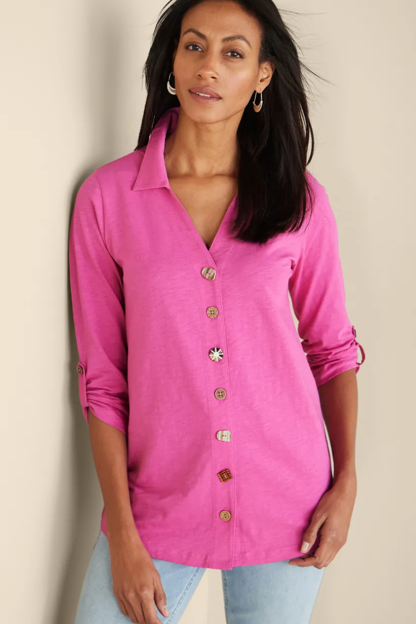 Danielle 3/4 Sleeve Tunic<Soft Surroundings Hot