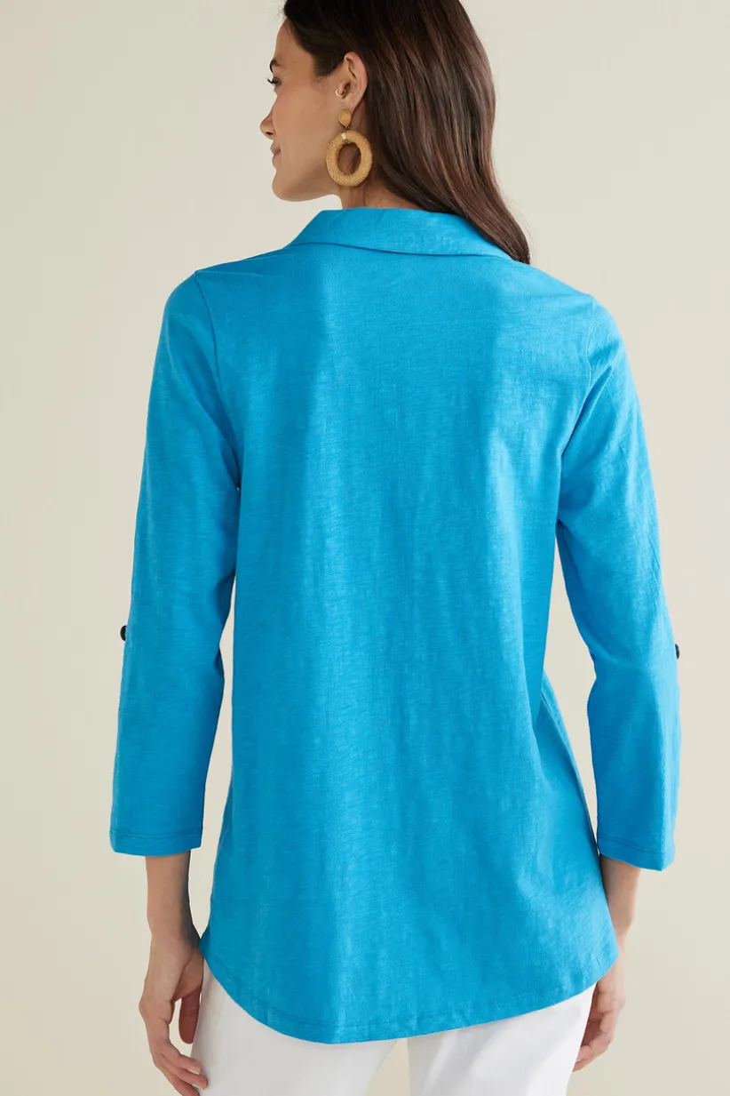 Danielle 3/4 Sleeve Tunic<Soft Surroundings Hot