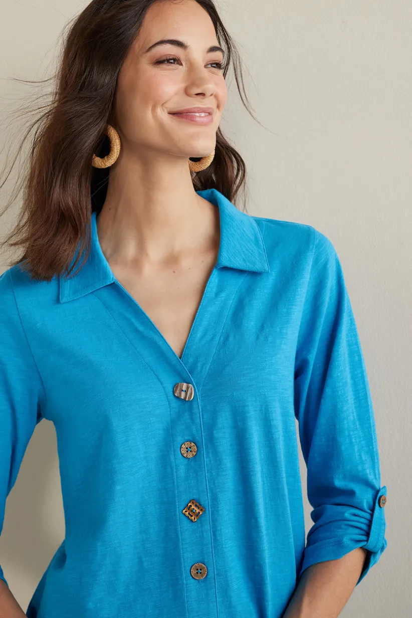 Danielle 3/4 Sleeve Tunic<Soft Surroundings Hot