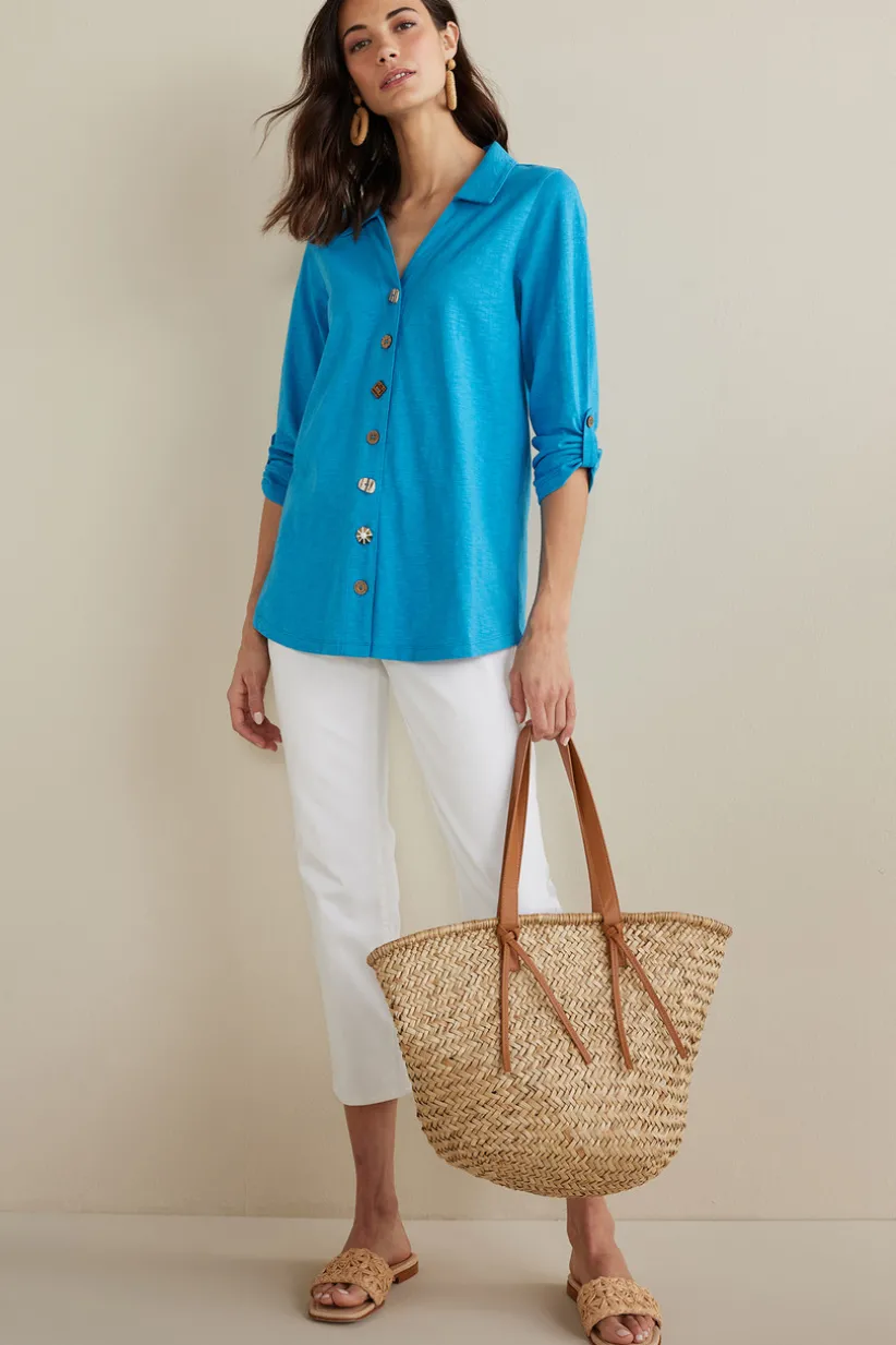 Danielle 3/4 Sleeve Tunic<Soft Surroundings Hot