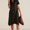 Danielle Button Dress<Soft Surroundings Clearance