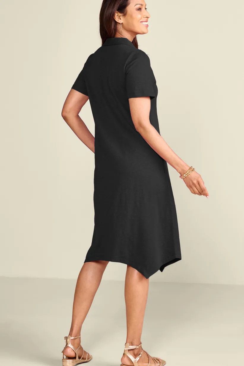 Danielle Button Dress<Soft Surroundings Clearance
