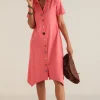 Danielle Button Dress<Soft Surroundings Clearance