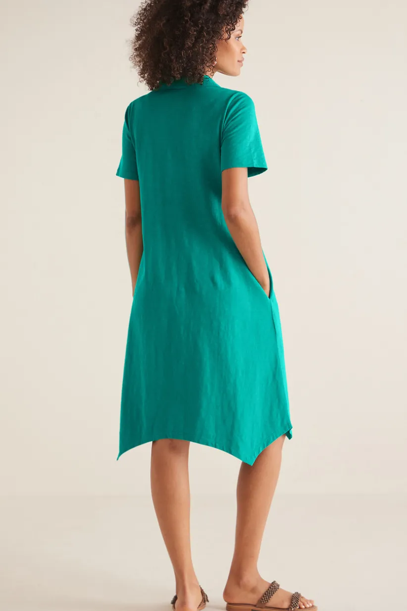 Danielle Button Dress<Soft Surroundings Clearance