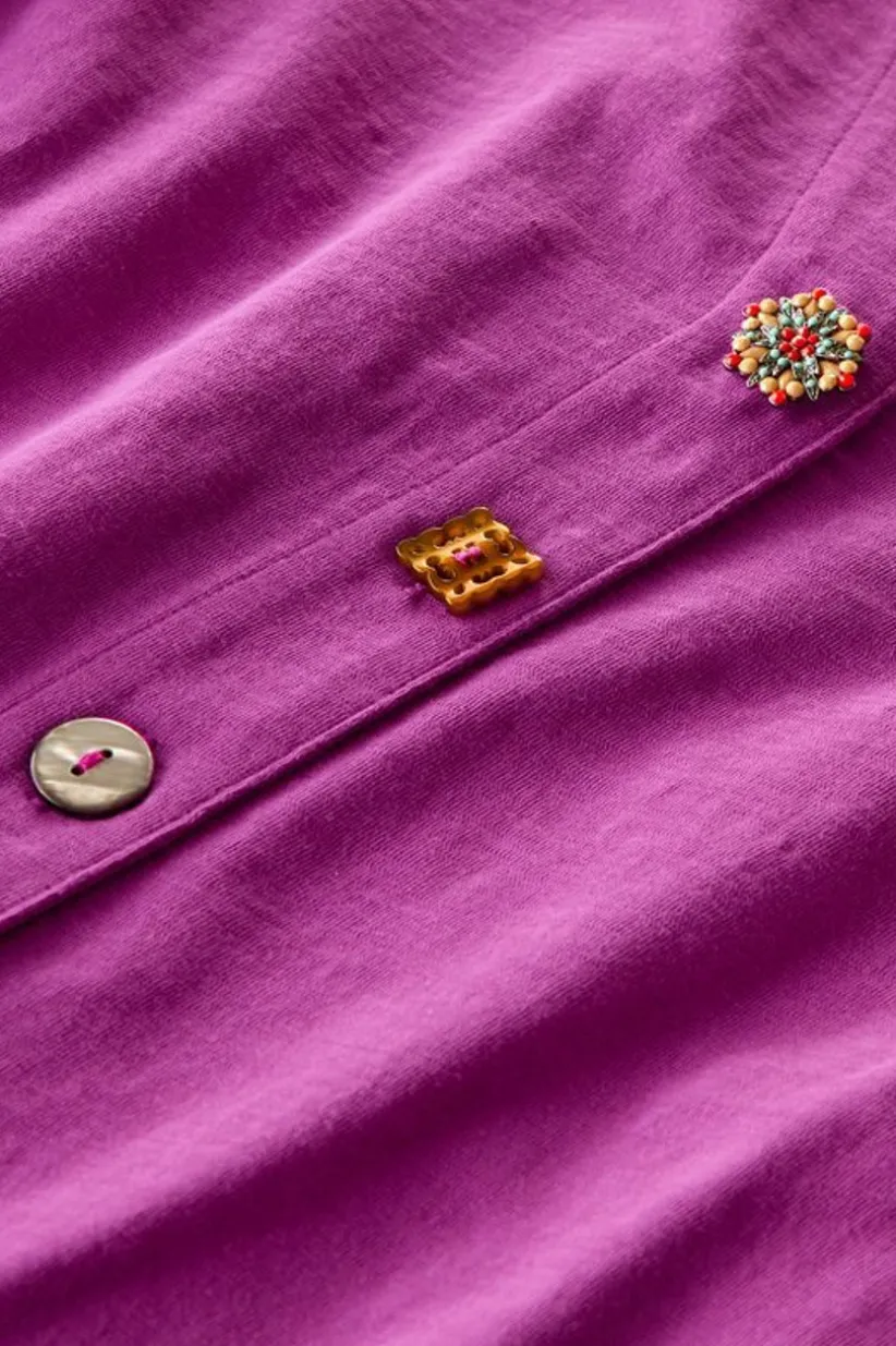 Danielle Button Dress<Soft Surroundings Clearance