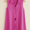 Danielle Button Tank<Soft Surroundings Outlet