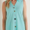 Danielle Button Tank<Soft Surroundings Outlet