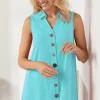 Danielle Button Tank<Soft Surroundings Outlet