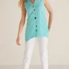 Danielle Button Tank<Soft Surroundings Outlet