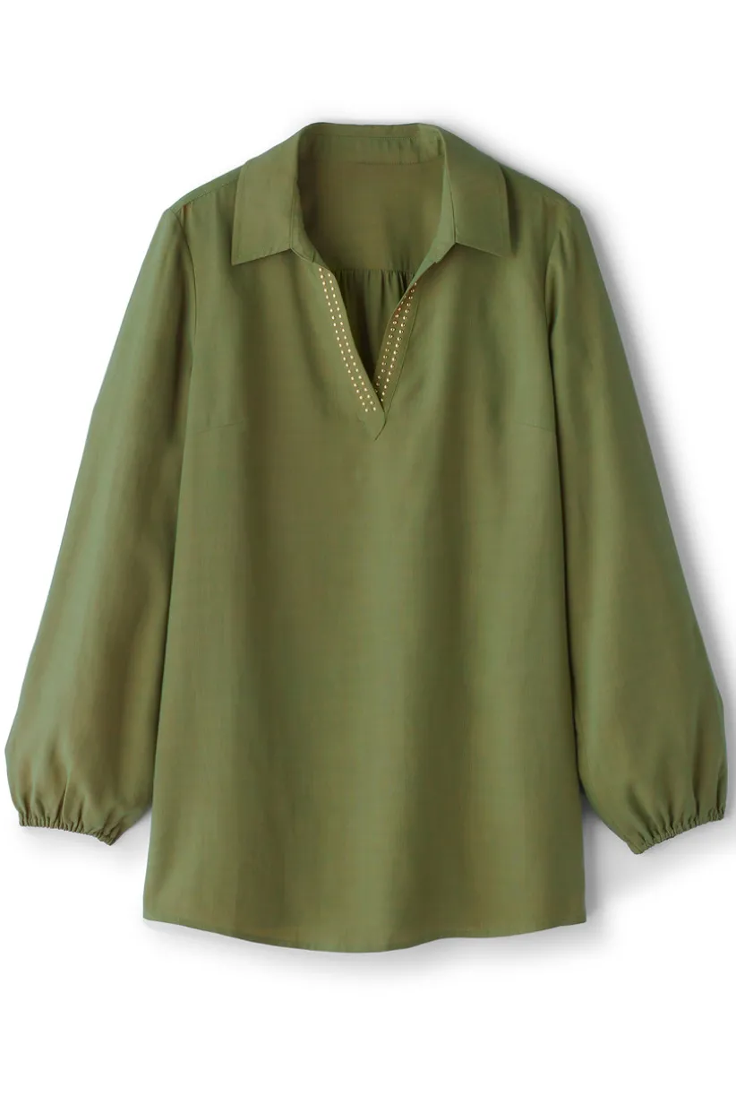 Delaine Tencel™ Tunic<Soft Surroundings Hot